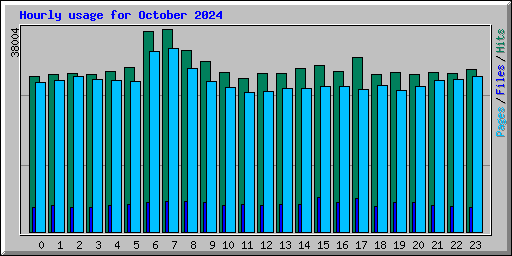 Hourly usage for October 2024